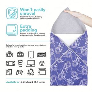 Custom logo Size Magic Self-adhesive Wrap Cloth Bag Organizer Microfiber Self Sticking Wrapper Cloth - Product Image 4