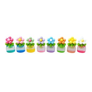 Lanshuo Mini Glow In Dark Flower Pot Diy Decor Plastic Resin Home <b>Car</b> <b>Ornament</b> - Product Image 5