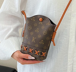 Bolso bandolera estilo retro para mujer, tipo cubo, de gran capacidad, de diseñador, moderno, de un solo hombro. - Product Image 5