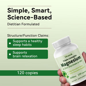 Supplément Santé Zinc Premium 500mg Glycinate de Magnésium Capsules Soutient la Relaxation du Cerveau et le Sommeil Profond - Product Image 5