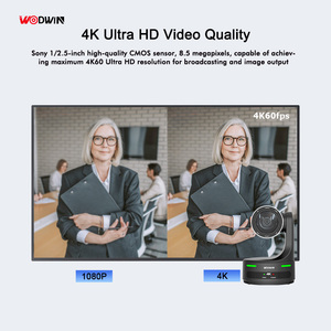 Wodwin <span class=keywords><strong>2025</strong></span> New 4K 60fps live streaming PTZ máy ảnh 12X 20x ai tự động theo dõi hội nghị video hệ thống cho Nhà thờ - Product Image 4