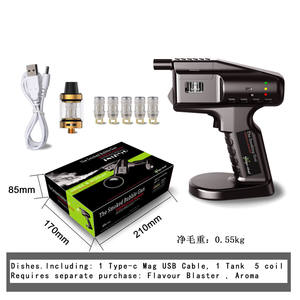 Mitrailleuse à bulles de fumée <span class=keywords><strong>Barman</strong></span> avec logo gratuit Pistola De Vapor Keffc Fumer Infuseur portable pour la fête - Product Image 3