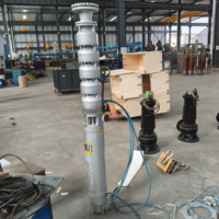 Pompe submersible multistade à haute pression pour forage, en acier inoxydable, avec câble d'alimentation de 5 m, fabrication OEM disponible