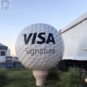 Pallone da golf gonfiabile gigante personalizzato con logo e tee, modello gonfiabile pubblicitario per campi da golf, club/eventi, oggetto decorativo/torneo - Product Image 2