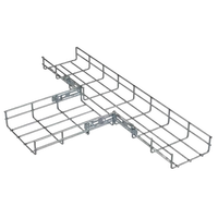 Cannelle porte-câbles en acier 100 mm avec rail latéral pré-galvanisé pour la pose de câbles industriels