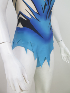 <span class=keywords><strong>Justaucorps</strong></span> de gymnastique pour femmes dégradé violet personnalisé <span class=keywords><strong>avec</strong></span> jupe et strass - Product Image 4