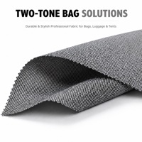 Tissu tissé en polyester jacquard bicolore enduit de PU, résistant à l'usure et imperméable 300D, pour sacs de voyage et chaussures