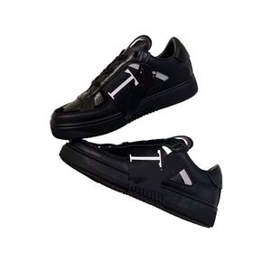 Luxurious Designer Walking Shoes Soft Thick-soled Breathable Canvas Upper Couple's Style White Low Heel <b>Sneakers</b> - Product Image 1