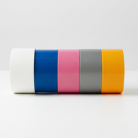 Ruban Adhésif Robuste en Acrylique avec Support Tissu, Coupe-Vent, Haute Adhérence, Étanche, Anti-Fuite, Invisible, Simple Face, Gris Argenté, pour Tapis