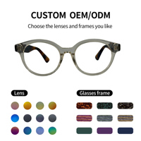 Nuevas Monturas de Gafas Ópticas Redondas SHIAN SAO10 con Logotipo Personalizado para Lentes de Lectura-PC Unisex