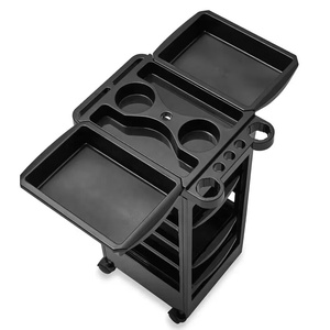 Carro de almacenamiento de acero inoxidable para tienda de belleza de coche de estudio de tatuaje, carrito rodante de plástico resistente al agua con 5 cajones - Product Image 4