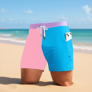 HDJ Men's Summer Beach <b>Swim</b> Trunks Casual Swimwear Tunic Bathing <b>Suit</b> Sarong S11064-25 - Product Image 1