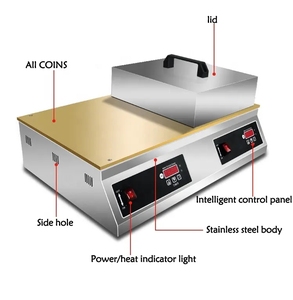 Máquina de soufflé de celebridades de Internet, equipo eléctrico para hornear pasteles pequeños y pasteles, tienda de desayuno de doble cabeza - Product Image 4