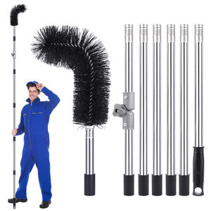Fournitures de <span class=keywords><strong>nettoyage</strong></span> domestique faciles Poteau extensible télescopique en acier inoxydable pour le <span class=keywords><strong>nettoyage</strong></span> des gouttières de toit Brosse écologique pour le retrait - Product Image 4