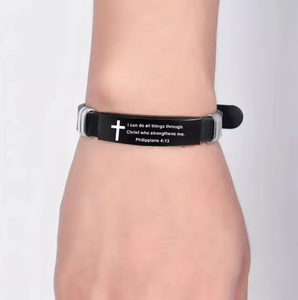 Pulsera con Frase Inspiradora Grabada, Brazalete Ajustable con Afirmaciones Positivas para Mujer - Product Image 2