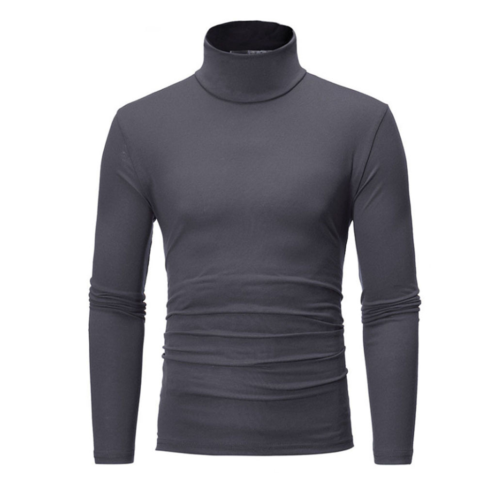 camisa de cuello de tortuga para hombre