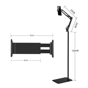 Muebles de sala de estar modernos económicos Soporte de suelo para teléfono móvil Carro de <span class=keywords><strong>TV</strong></span> universal con hardware funcional ajustable en altura - Product Image 4