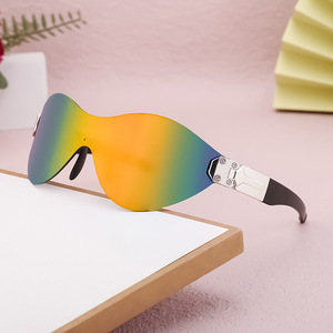 Ldh 6778 Lunettes de soleil de sport monobloc, verres polarisés PC, protection UV400, pour le cyclisme, les activités de plein air, design unisexe - Product Image 2