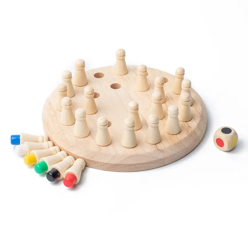 2024 çocuk oyuncak maç sopa kurulu oyunu çocuk renk sıralama mantıksal düşünme eğitimi ahşap bellek satranç oyunu