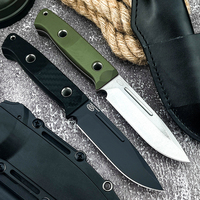 Couteau à lame fixe BM 163 Buschcrafter, lame D2, manche G10 avec étui, couteau de survie, de sauvetage et de chasse pour la nature sauvage, EDC