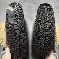 Perruque sans colle 13x4 en cheveux humains, pré-épilée, prête à porter, avec dentelle frontale, cuticules alignées, perruque frontale en dentelle à ondulations profondes
