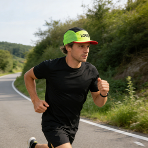 Gorra de Running con Logotipo Personalizado, Gorra Impresa de 5 Paneles de Nailon Ajustable, Multicolor, Ligera, para Verano, Senderismo y Ciclismo al Aire Libre - Product Image 3