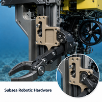 Plaquette anti-usure en PAI, PEEK, PTFE usinée CNC par fraisage, perçage et taraudage pour matériel robotique sous-marin