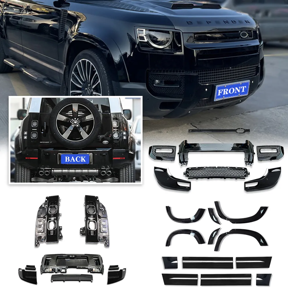 2022 2023 kit de carrosserie d'accessoires de voiture d'occasion pour land rover defender 110