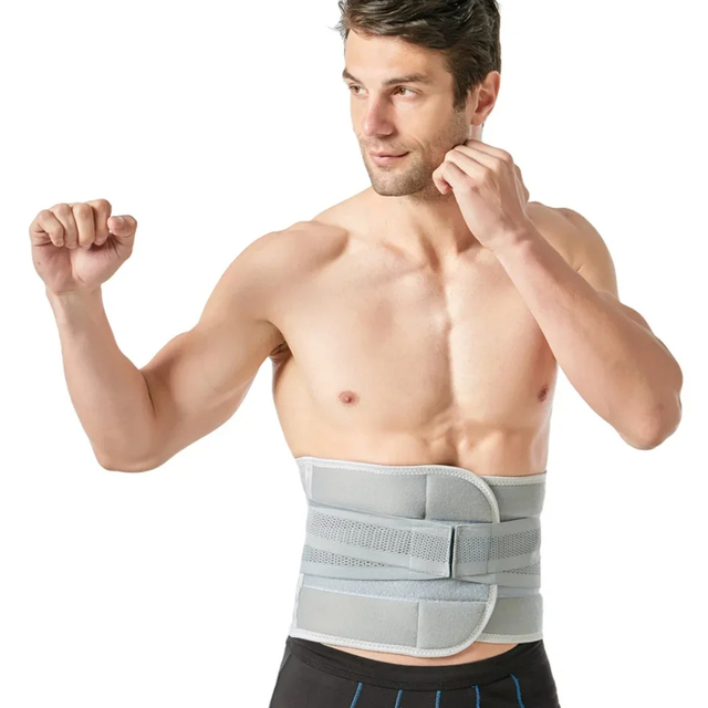 Sports Gym Waist Trainer Corset for Men Women Lumbar Support Belt Lower Back Brace Abdominal Binder Slim Sweat Belt for Pain
