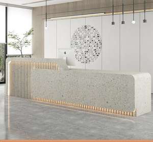 Contador de recepción de luz LED moderno para recepción de Hotel, salón de belleza, gimnasio, estética médica, Club de bienestar, tienda, cajero, Octágono - Product Image 5