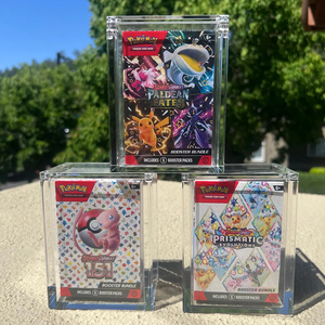 Acrylic Pokémon Booster Pack Bundle Display Case With Magnetic Lid And 99% UV Protection Storage Box For TCG Cards