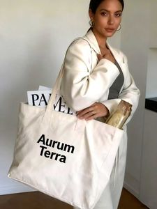 Customized Color logo Cotton Cloth Stock Recycled Cotton Canvas Shopping Bags <b>Print</b> Blank Tote Grocery Zipper Canvas Totes - Product Image 5