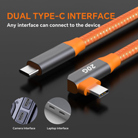 Cable USB 3.2 Gen2 Tipo-C de Función Completa para Grabación de Video, 20 Gbps, Cable de Transmisión de Datos de Alta Velocidad, Tejido de Nailon de Alta Densidad