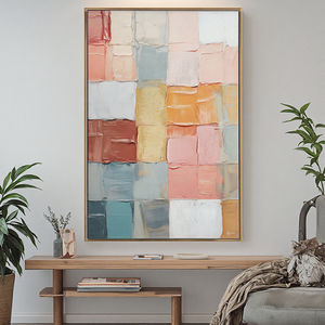 Originale colorato astratto olio su tela da parete arte moderna soggiorno arredamento <span class=keywords><strong>con</strong></span> <span class=keywords><strong>cornice</strong></span> di pittura stampa PS - Product Image 2