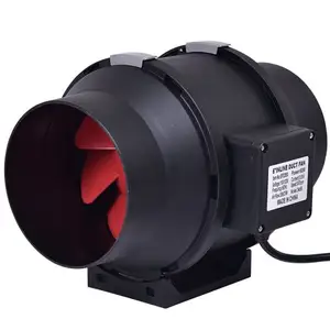 Chin-Up hyper Indoor fan Grow Ventilation System 6" Extractor Heavy Duty Plastic Inline Duct Fan