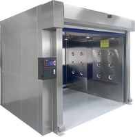 Nouveau prix bas, vitesse rapide, porte à enroulement automatique en acier inoxydable (Sus 304), douche à air pour marchandises, filtre HEPA, 1 personne