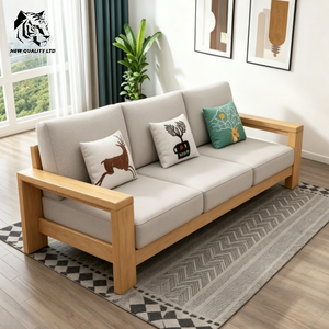 china factory seller cheapest customize small moq eco-friendly modern <b>sofa</b> new design living room furniture <b>wood</b> sectional <b>sofa</b> - Product Image 4
