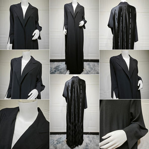 Abiti Kaftan Neri <span class=keywords><strong>Aya</strong></span> per il Ramadan 205, Cardigan da Donna, Vesti Femminili, Abbigliamento Islamico, Abito <span class=keywords><strong>Aya</strong></span> Dubai per Donne - Product Image 6