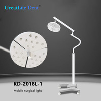 Lámpara de Examen sin Sombra Greatlife Dent 50000Lux para Odontología, Cirugía ENT, Veterinaria, con Sensor Táctil LED, Iluminación para Cirugía de Mascotas