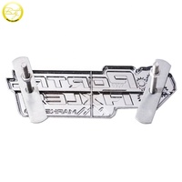 Logotipo de letras personalizadas, herrajes para automóviles, placa de identificación esmaltada cromada, emblema de aleación de zinc para automóviles, insignias para parrilla de automóviles con tornillo