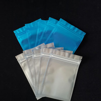 Toptan düz 3 yan mühür fermuarlı çanta özel küçük CPP plastik geri dönüşümlü kozmetik örnek poşet 2ml kirpik ambalaj