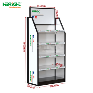 Étagère de présentation autoportante Highbright avec panneau publicitaire, étagère promotionnelle pour supermarché et épicerie - Product Image 2
