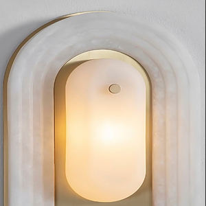 Applique murale en arc de marbre <span class=keywords><strong>d</strong></span>écoration hôtel Villa Restaurant fond glaçon applique murale en marbre lueur laiton <span class=keywords><strong>foie</strong></span> <span class=keywords><strong>d</strong></span>'<span class=keywords><strong>oie</strong></span> - Product Image 6