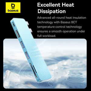 <span class=keywords><strong>Baseus</strong></span> <span class=keywords><strong>Hub</strong></span> <span class=keywords><strong>USB</strong></span>-<span class=keywords><strong>C</strong></span> Dual a HDMI Compatible con 4K 30Hz para Thunderbolt 3/4, <span class=keywords><strong>Hub</strong></span> <span class=keywords><strong>USB</strong></span> 3.0 Tipo <span class=keywords><strong>C</strong></span> de 40 Gbps con SD y TF para MacBook Pro Air - Product Image 6