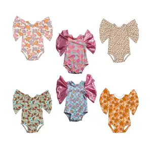 Macacão de bebê menina em tecido personalizado, moda de alta qualidade, estilo 0-16t, venda direta da fábrica, roupas para meninas