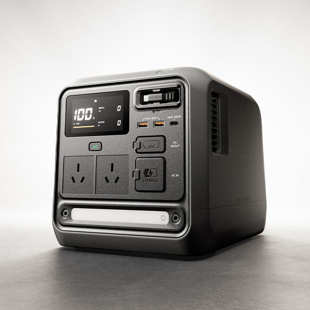 For POWER 1000 Mini 1008Wh LiFePO4 Portable Power Station Outdoor Solar Generator with 1000Wh Output & 9 Ports
