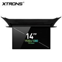 XTRONS Monitor de Asiento Trasero para Auto con Pantalla Táctil Plegable de 14 Pulgadas, Reproductor Multimedia Android para Toyota y LEXUS