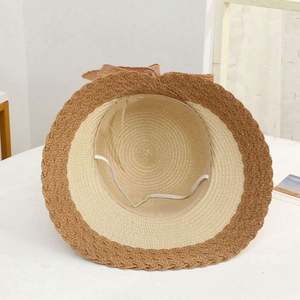 Chapeau de soleil souple à large bord en paille pour l'extérieur, l'équitation, la plage, le pêcheur, les voyages et les loisirs - Product Image 3
