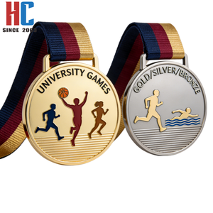 Médaille de compétition sportive universitaire personnalisée en métal émaillé pour jeunes, fabriquée en usine depuis 20 ans - Product Image 4