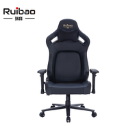 Chaise de jeu en cuir premium, accoudoirs réglables en 3D, vérin à gaz 4 positions, base en acier inoxydable, fonction massage, Bluetooth